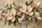 Magnolia Morning — original horizontal canvas artwork