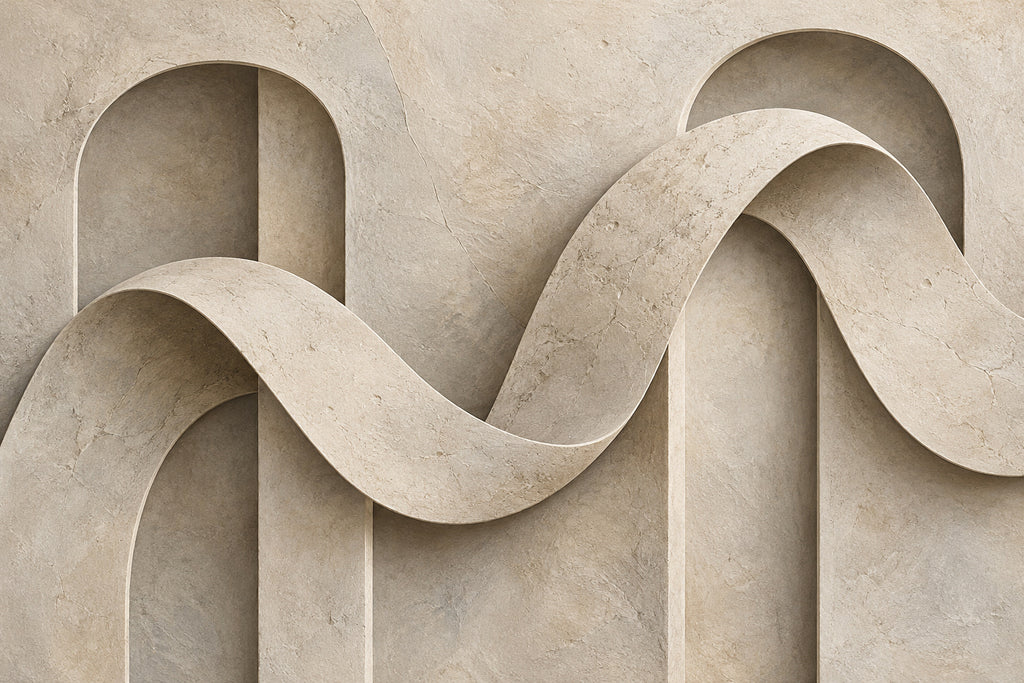 Stone Ribbon — original horizontal canvas artwork