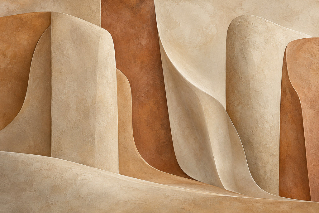 Warm Monoliths — original horizontal canvas artwork