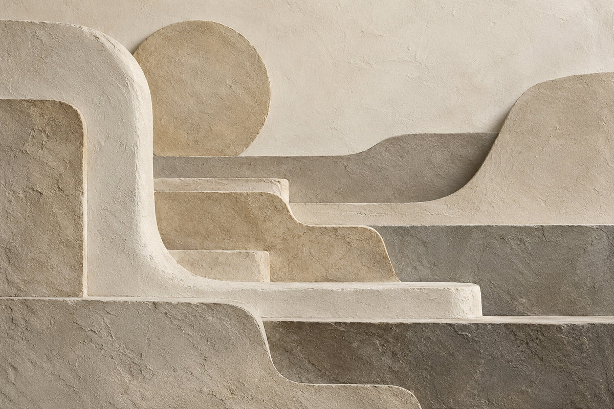 Quiet Terraces — original horizontal canvas artwork