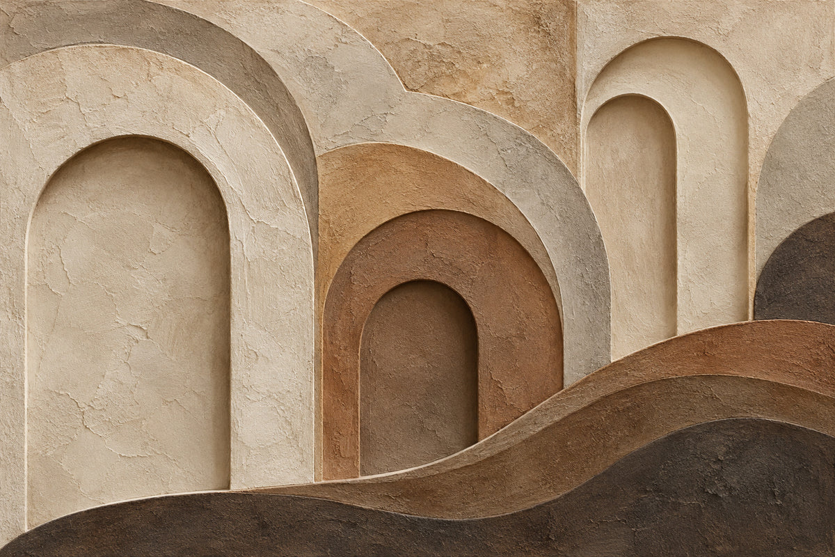 Earth Layers — original horizontal canvas artwork