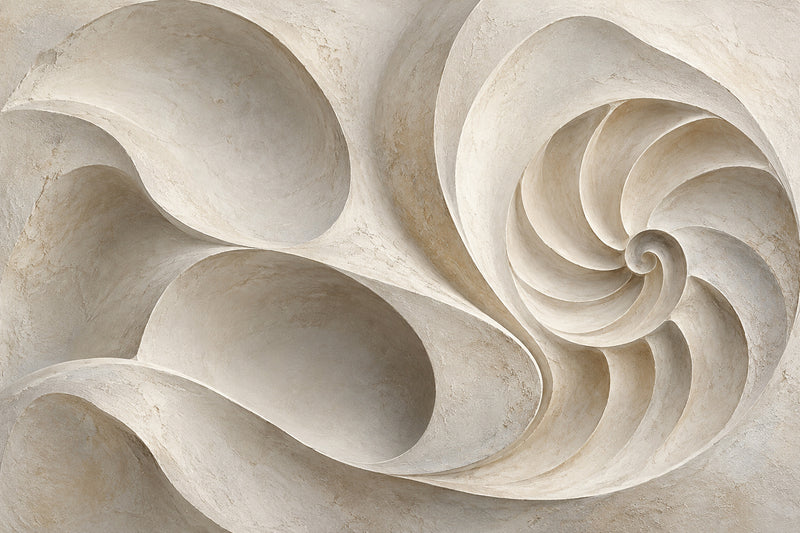 Shell Geometry — original horizontal canvas artwork